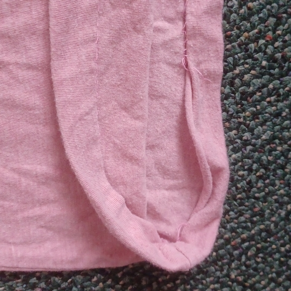 Heathered pink long sleeve shirt crew neck size small *flawed* - Picture 9 of 15